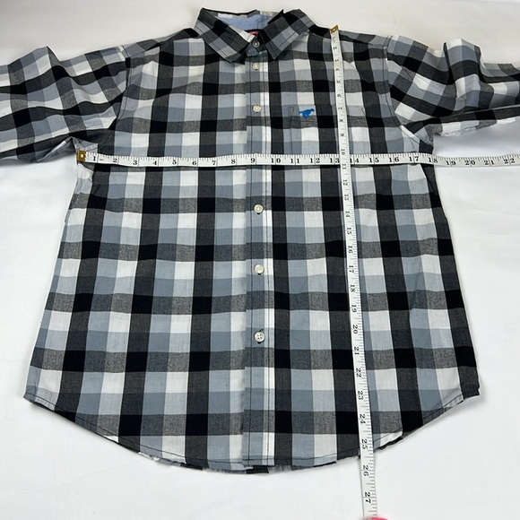 Wrangler Boys XL 14/16 Two Button Up Long Sleeve Striped Shirts - Picture 8 of 9